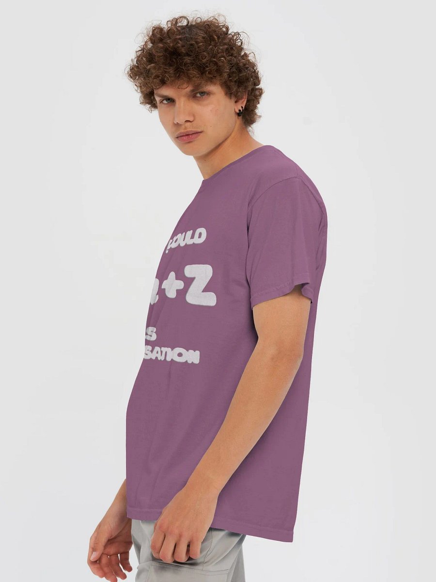 【Ctrl+Z】White Text Garment-Dyed Heavyweight T-Shirt product image (4)