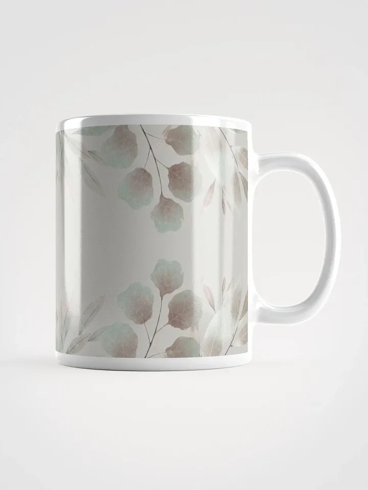 Pastel Leaf White Mug product image (2)