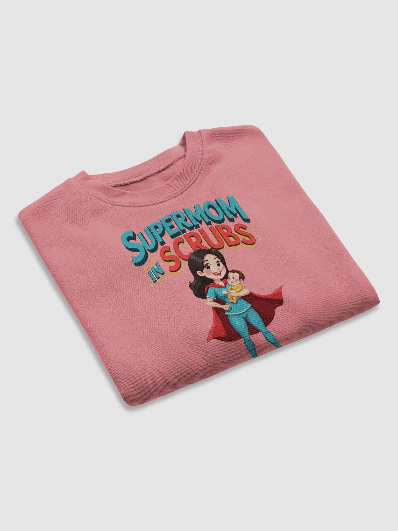 Supermom in Scrubs Fleece Crop Sweatshirt product image (31)