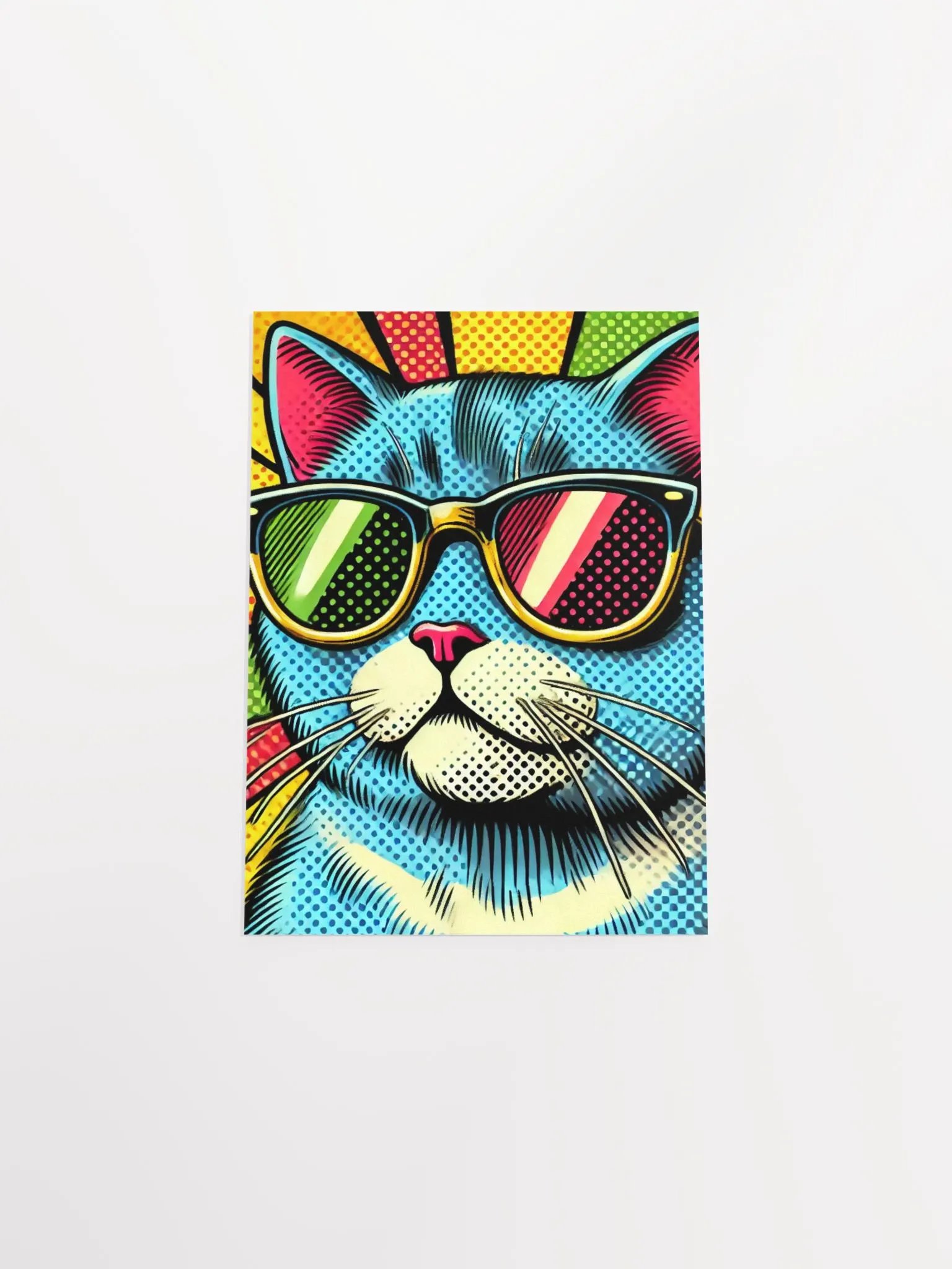 Feline Chic: Pop Art Cat Poster product image (24)
