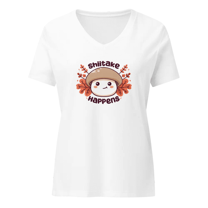 *Limited Time* Shiitake Happens V-Neck T-Shirt (Light) product image (5)