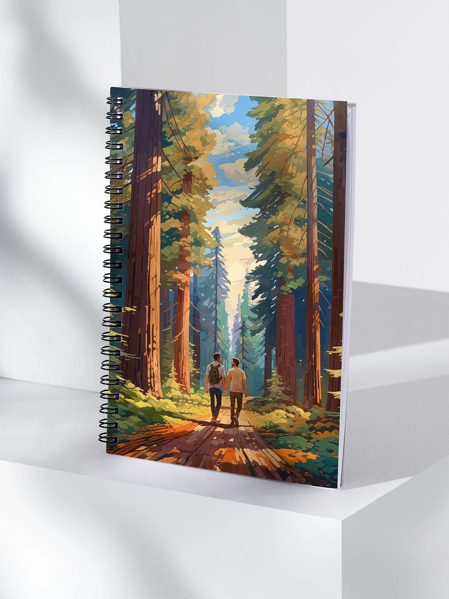 Seeing The Redwoods Together - Gay Couple Spiral Notebook product image (4)