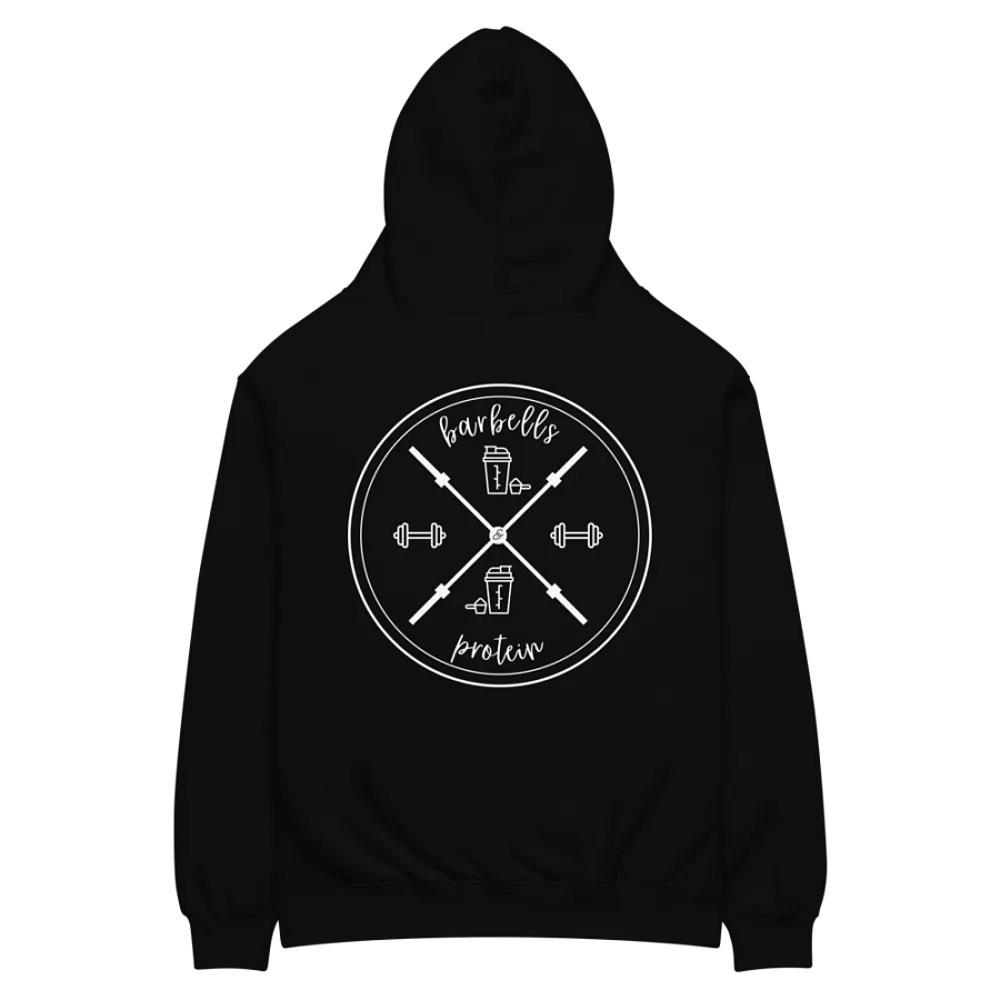 Barbells & protein X Emblem Unisex Hoodie product image (2)