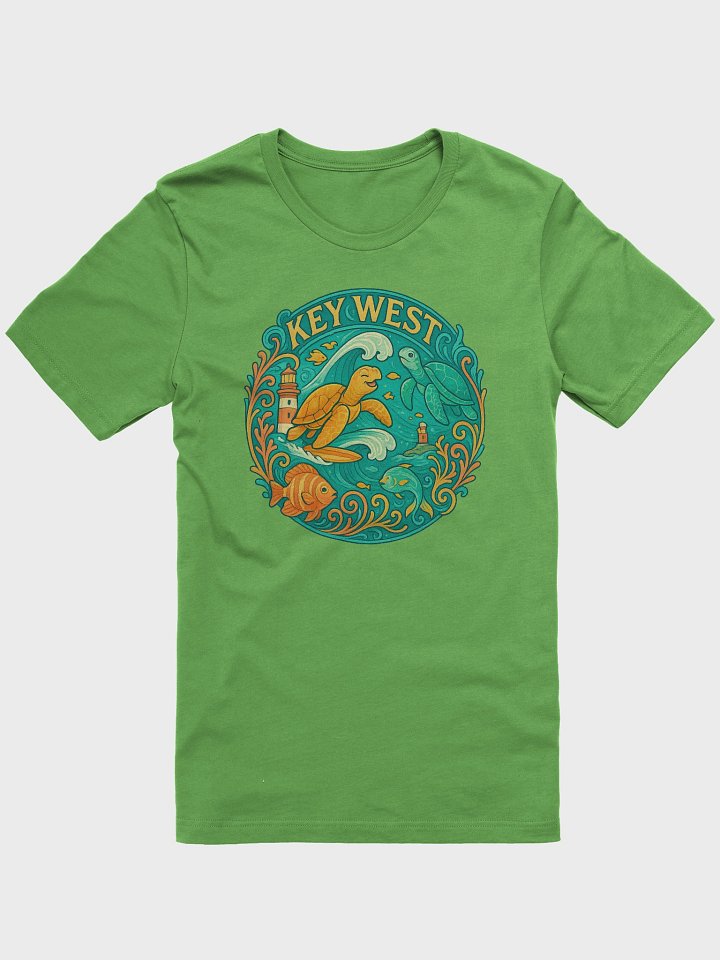 Key West Tropical T-Shirt Ultra Soft Tee with Turtles, Fish, and Lighthouse product image (14)