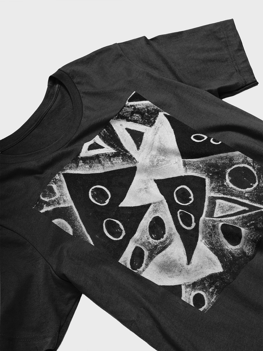 Abstract Black and White Triangles Unisex T Shirt product image (6)