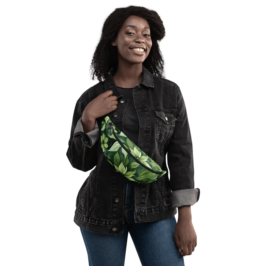 Lush Greenery All-Over Fanny Pack product image (6)