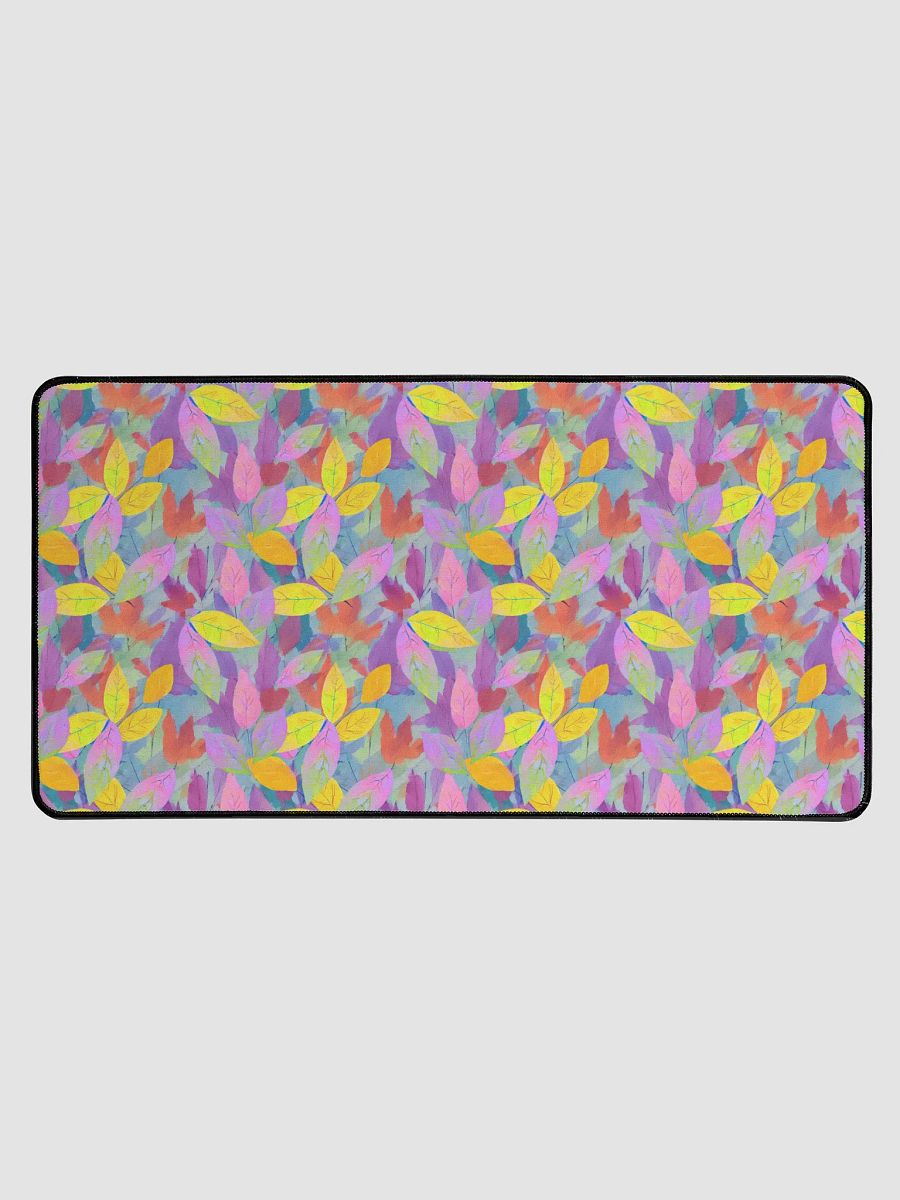 Yellow Pink Leaves Desk Mat product image (1)
