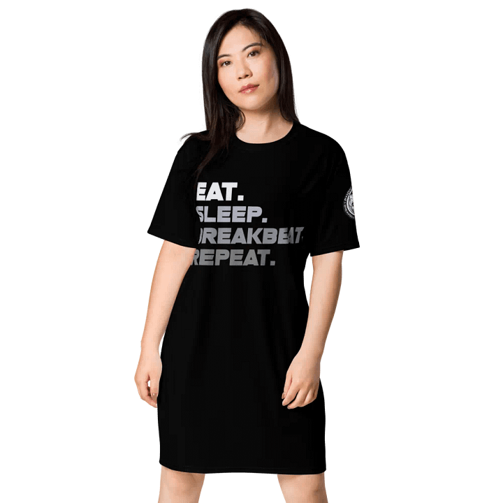 Eat.Sleep.Breakbeat.Repeat Oversize Fit Dress product image (1)