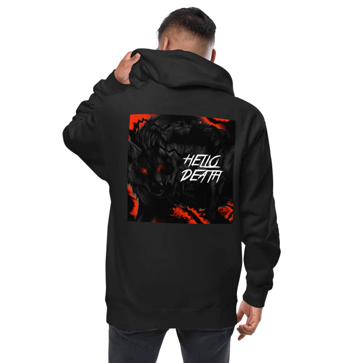 "Hello Death" Embroidered Zip Hoodie product image (1)