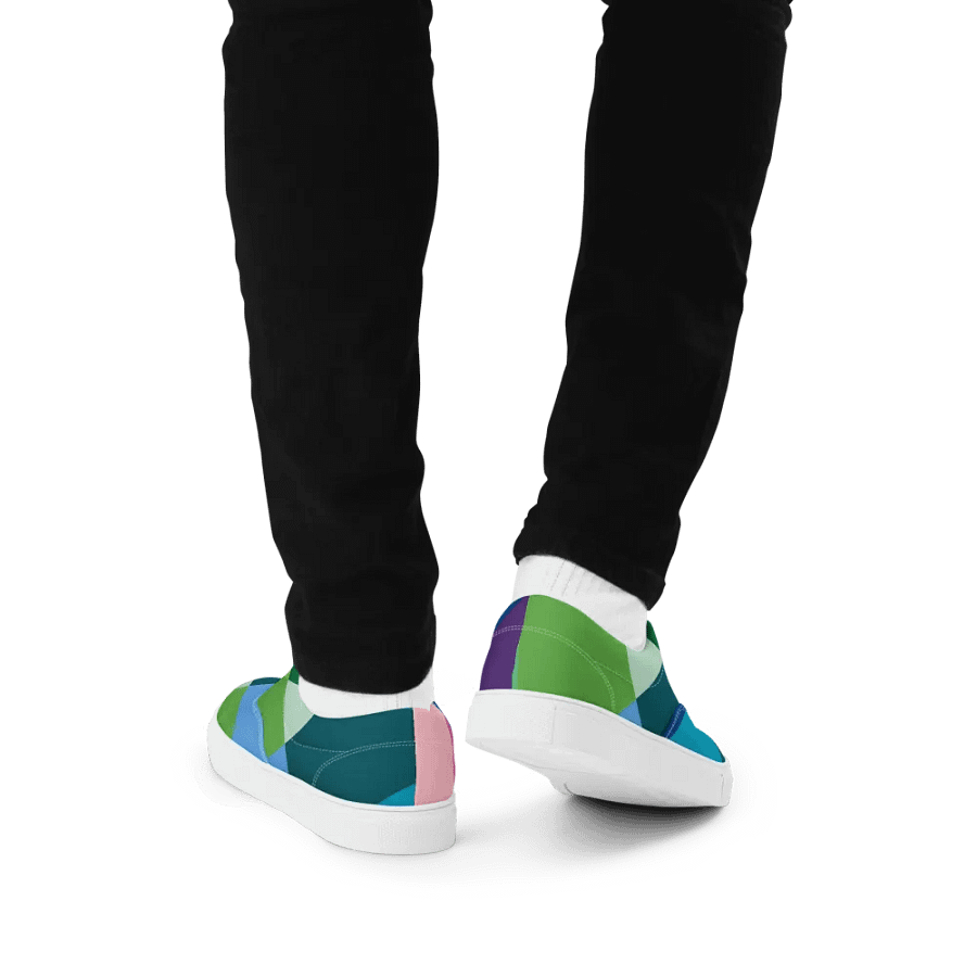 Kaleidoscope Harmony Men's Lace-Up Canvas Shoes product image (8)