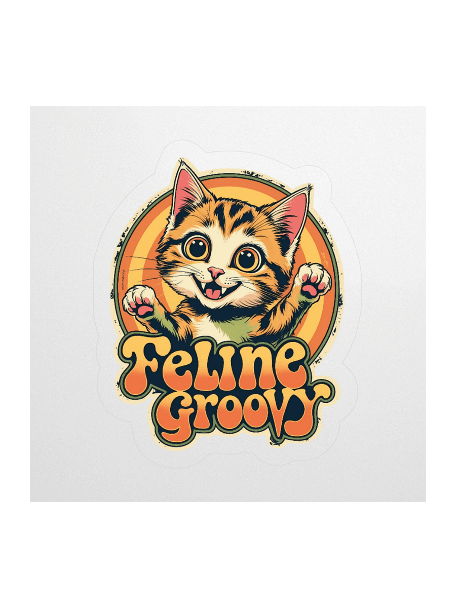 Feline Groovy Kitten Sticker product image (1)