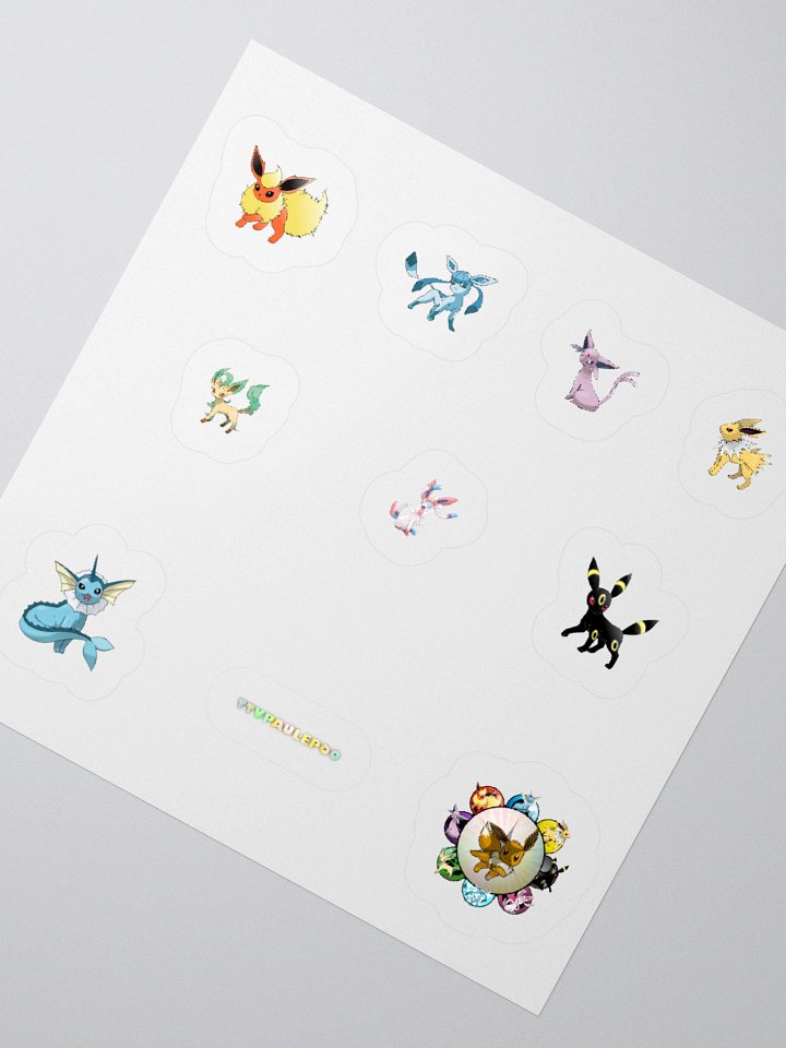 Charming Pokémon Trio Kiss Cut Stickers product image (8)