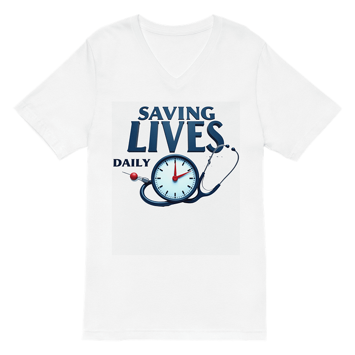 Saving Lives Daily V-Neck Tee product image (2)