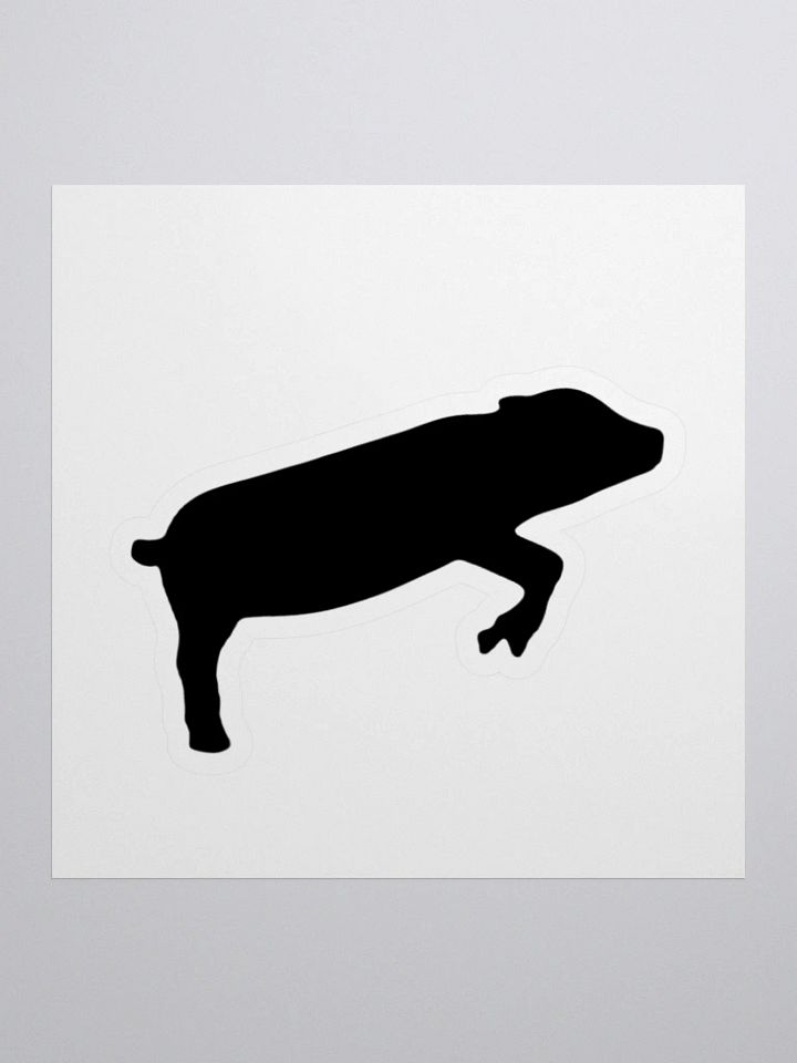 Leaping Pig BLACK (Sticker) product image (2)
