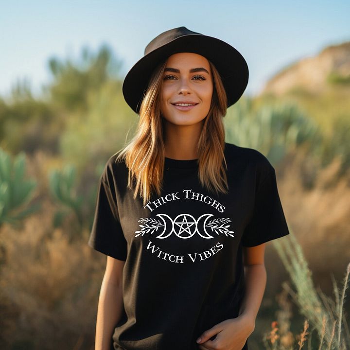 Thick Thighs Witch Vibes Tshirt product image (2)