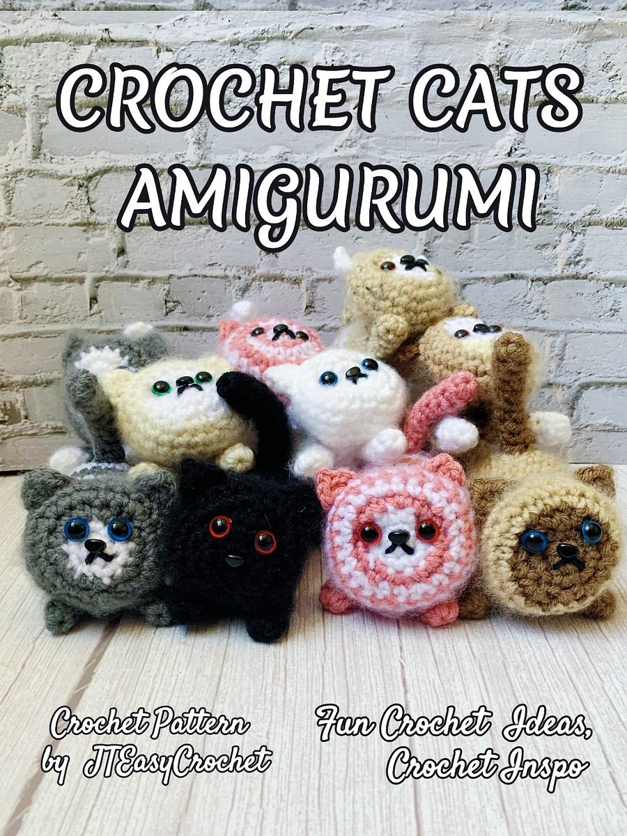 Cat Amigurumi Crochet Pattern PDF and 3 Videos product image (1)