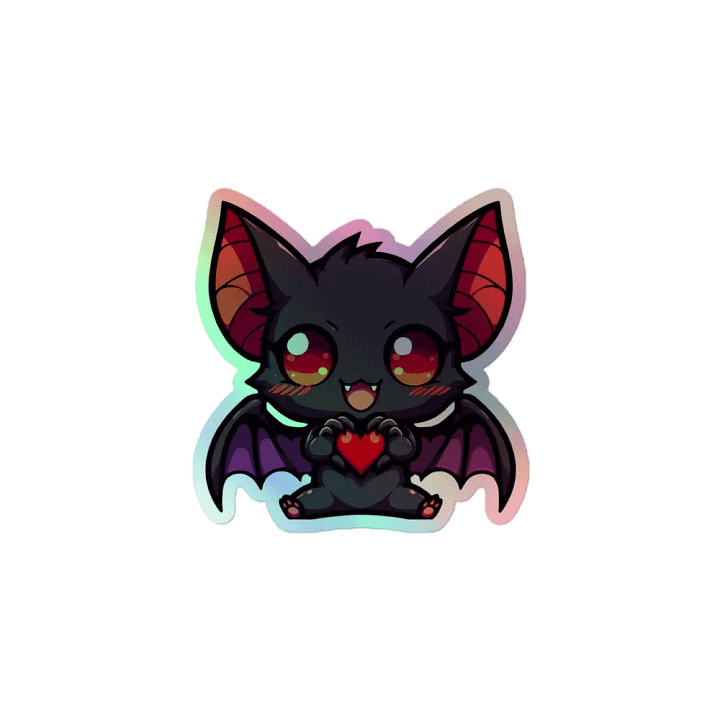 Bat Heart Sticker product image (1)