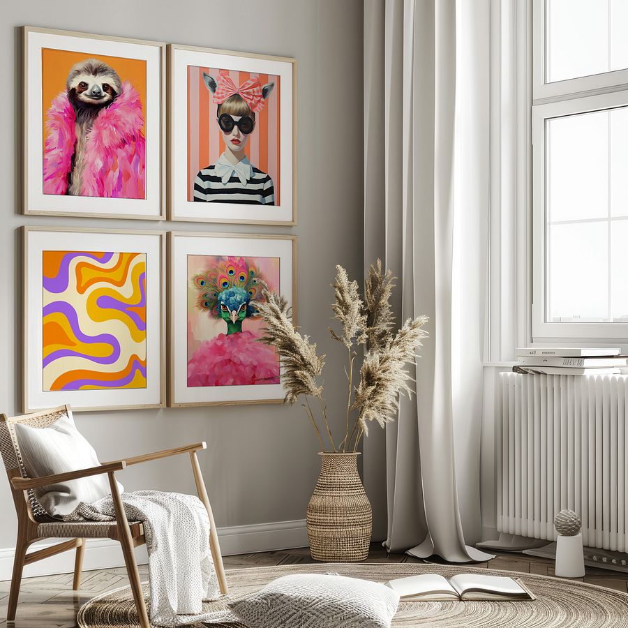 Eclectic Gallery Wall Set of 13 Surreal DIGITAL Prints product image (3)