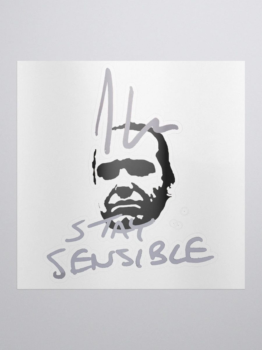 Jon Hare Stay Sensible Stickers product image (1)