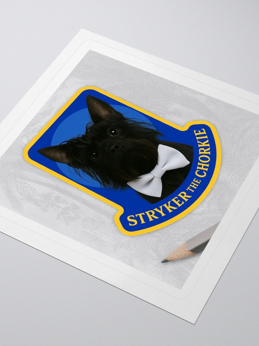 Stryker the Chorkie™ Royal Crest Sticker product image (7)