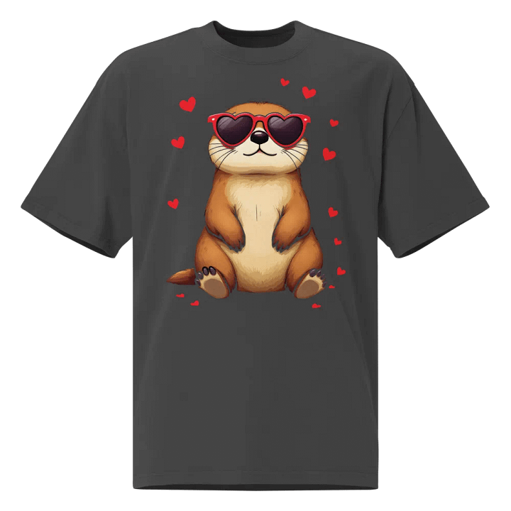 I Steal Hearts Valentines Day Animal Lovers Oversized Tee product image (1)