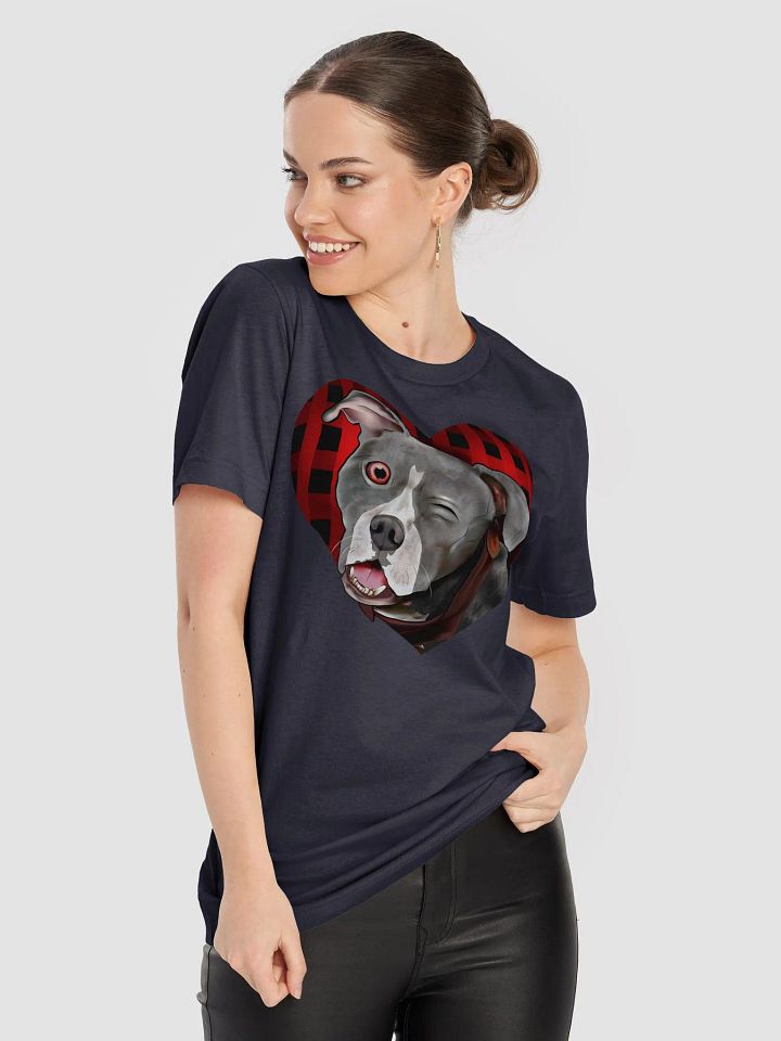 Pitbull Love Valentine’s T-Shirt for Dog Lovers product image (2)