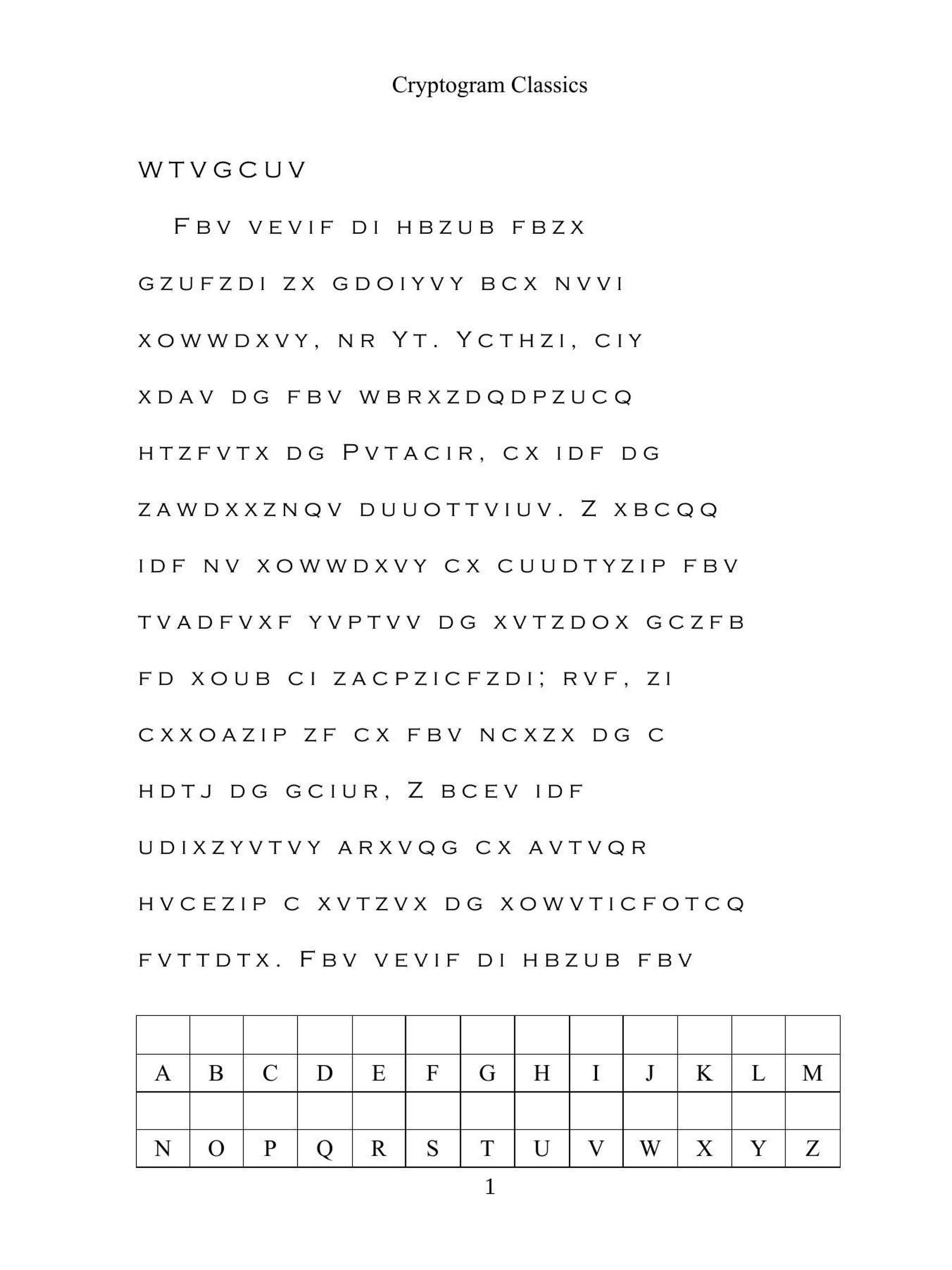 Cryptogram Classics: Frankenstein, Part One [Draw-On Digital Edition] product image (2)