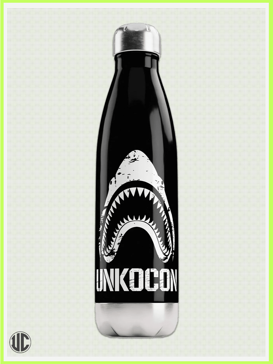 UnkoCon – Shark Head Stainless Steel Water Bottle (17 oz) product image (1)