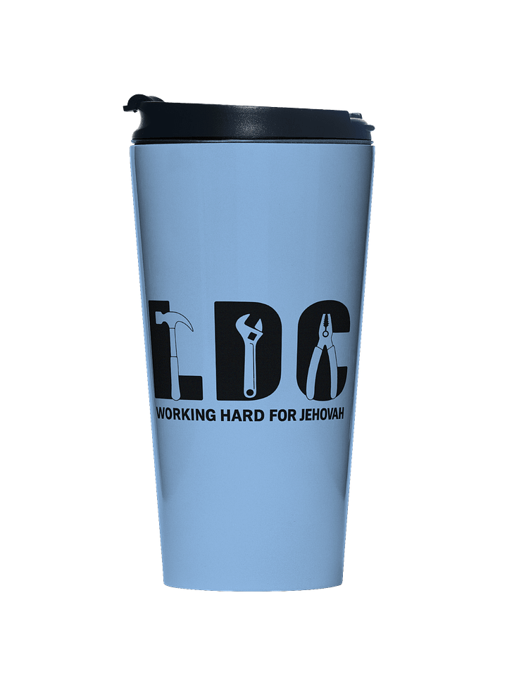 LDC Volunteer Stainless Steel Travel Mug – 15 oz | Working Hard for Jehovah product image (1)