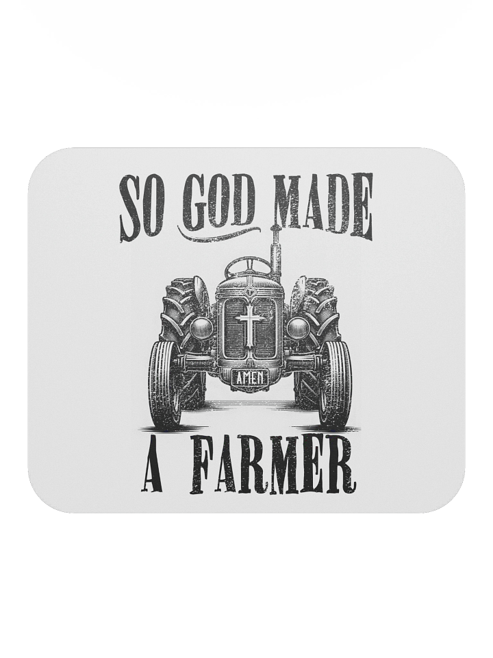 Vintage - So God Made a Farmer Mousepad product image (1)