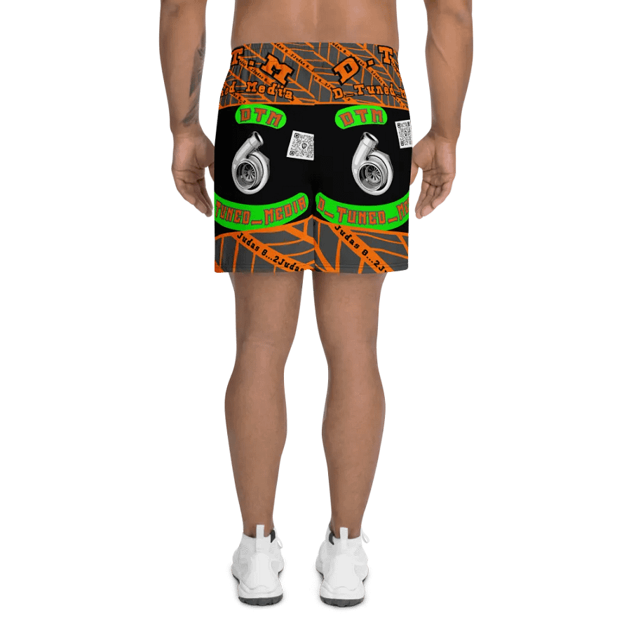 D-Tuned Media All-Over Print Athletic Long Shorts product image (4)