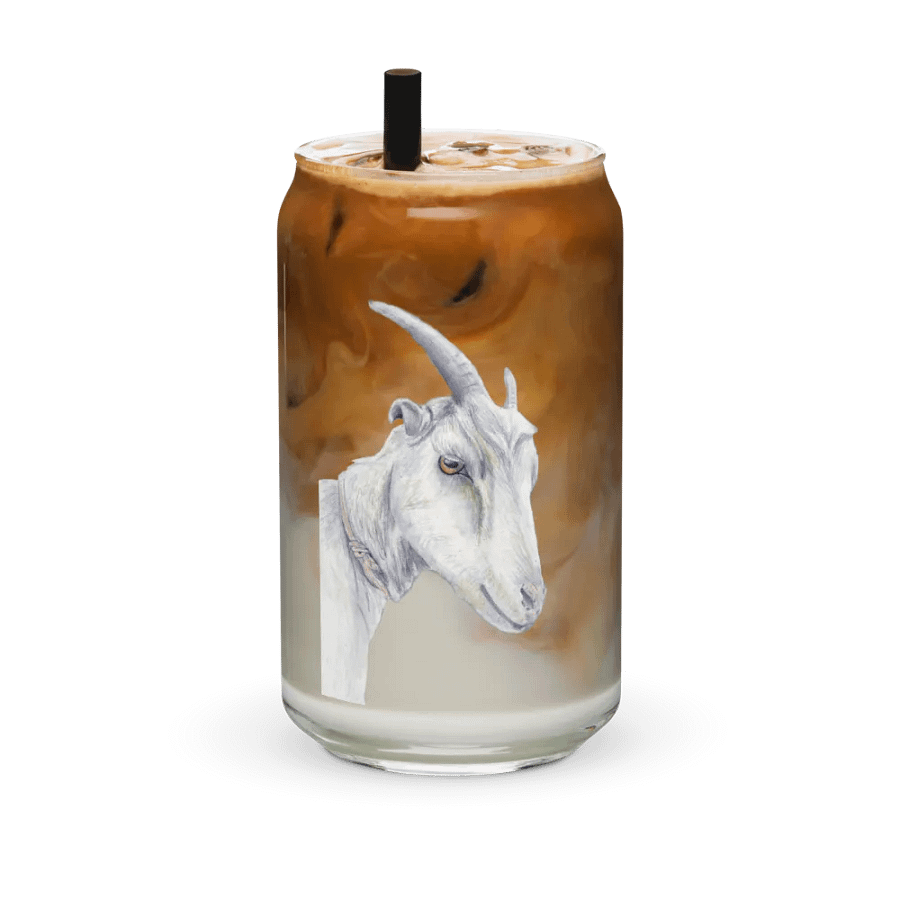 Goat Drawing Glass Can Cup product image (36)