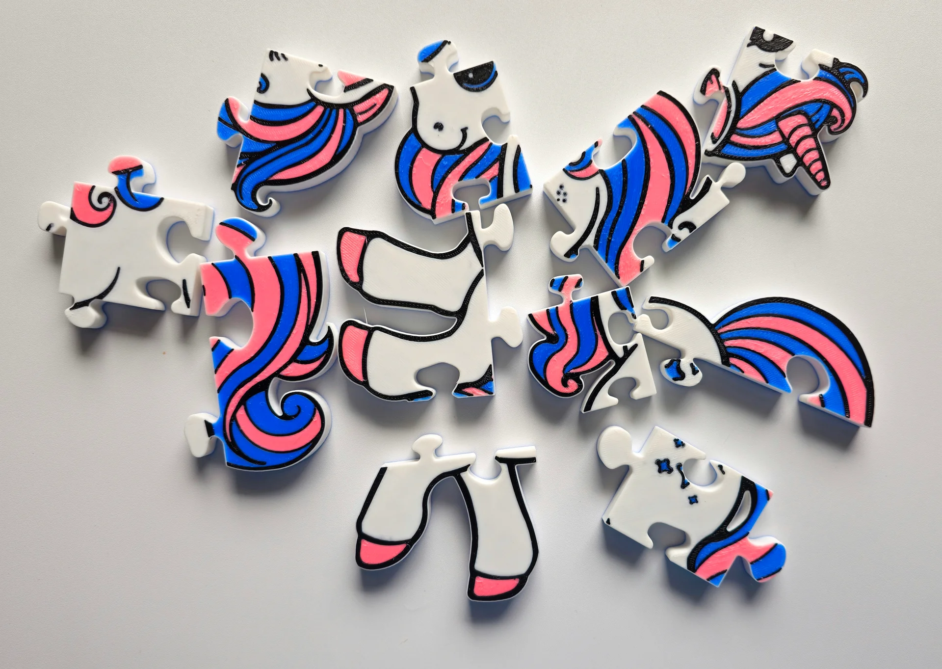 Unicorn 3D Printed Puzzle – A Sparkling Fantasy in Every Piece! product image (2)