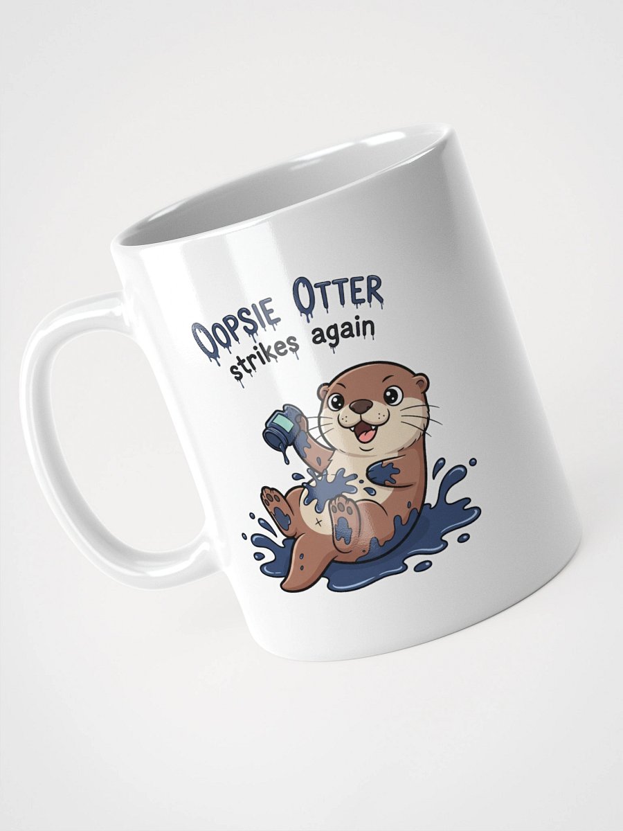 Otter Spilled the Ink White Glossy Mug product image (4)