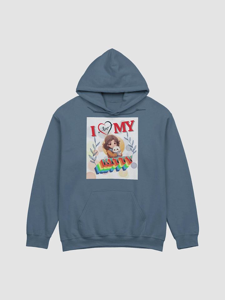 I Love my kitty design - Gildan Classic Hoodie product image (2)