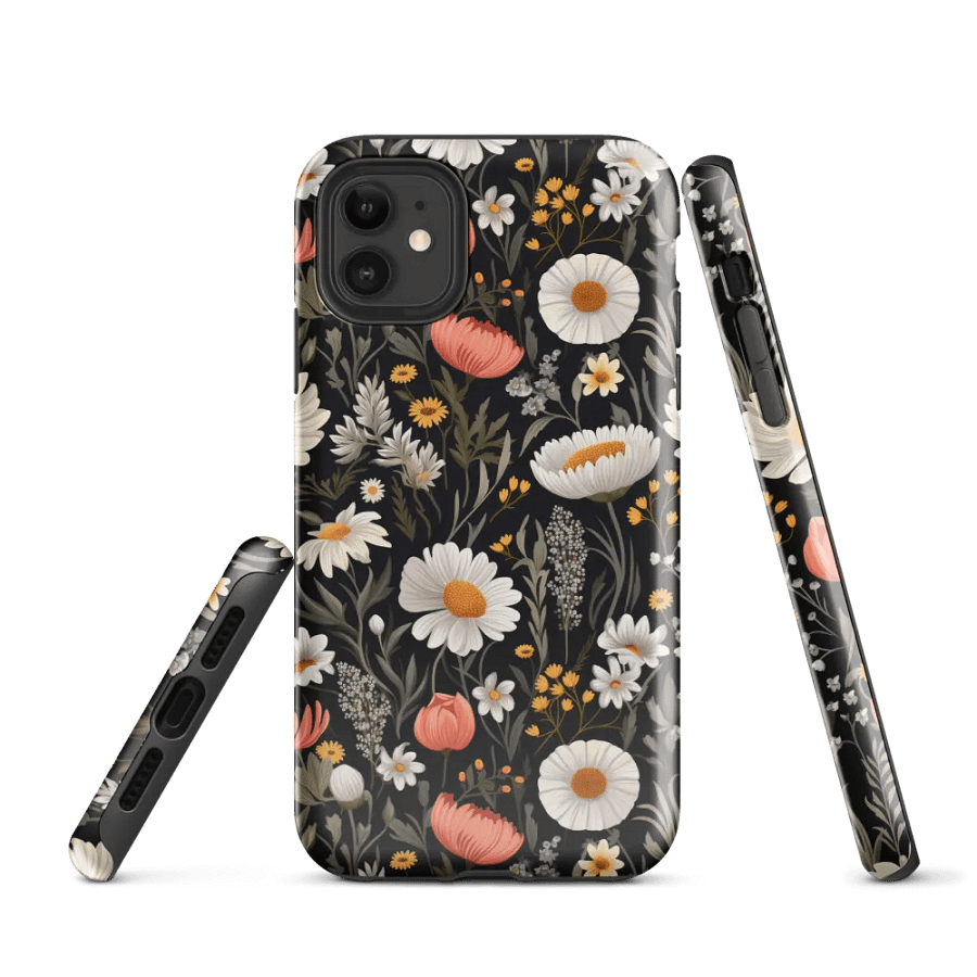 Blossom Elegance: Noir Garden Tough iPhone® Case product image (1)