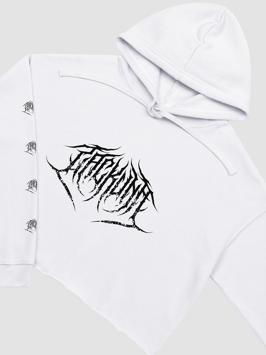 Zackuna Crop Hoodie (White) product image (3)