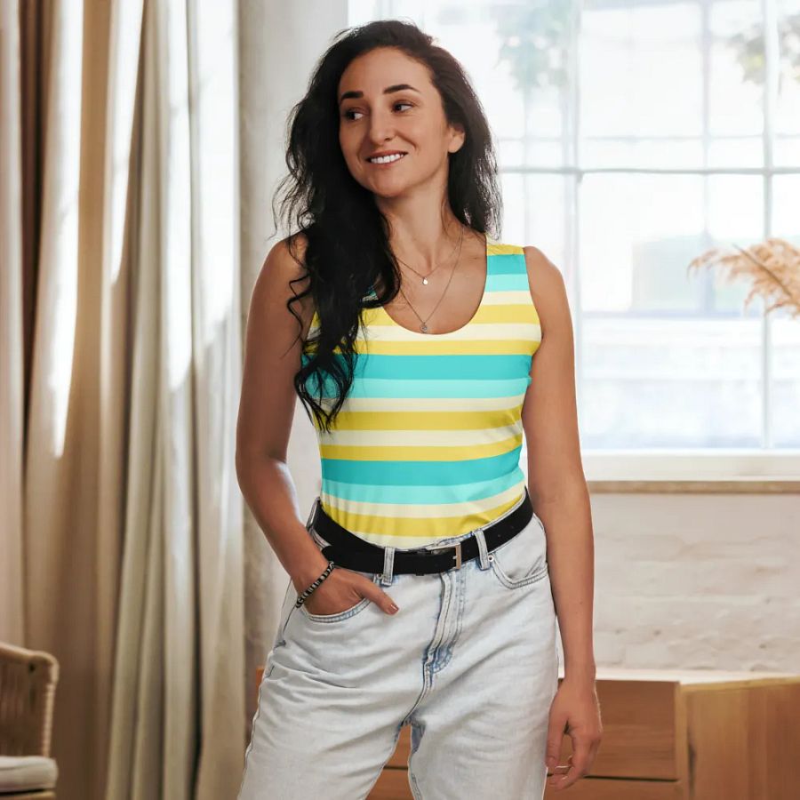 Bright Breeze Striped Women's Tank Top product image (8)