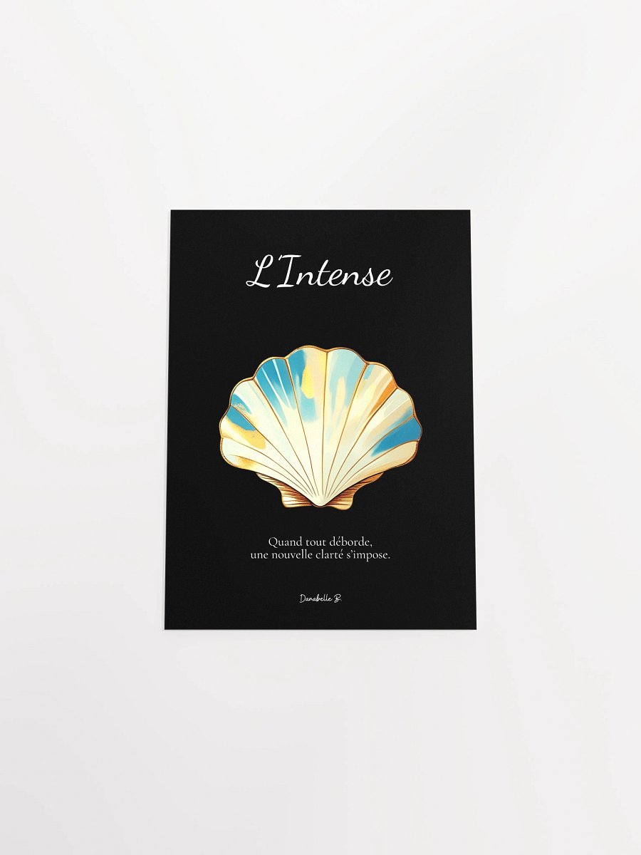 Poster artistique - Coquille Saint-Jacques - L'Intense - Cadeau Déco Energie Vibratoire product image (4)