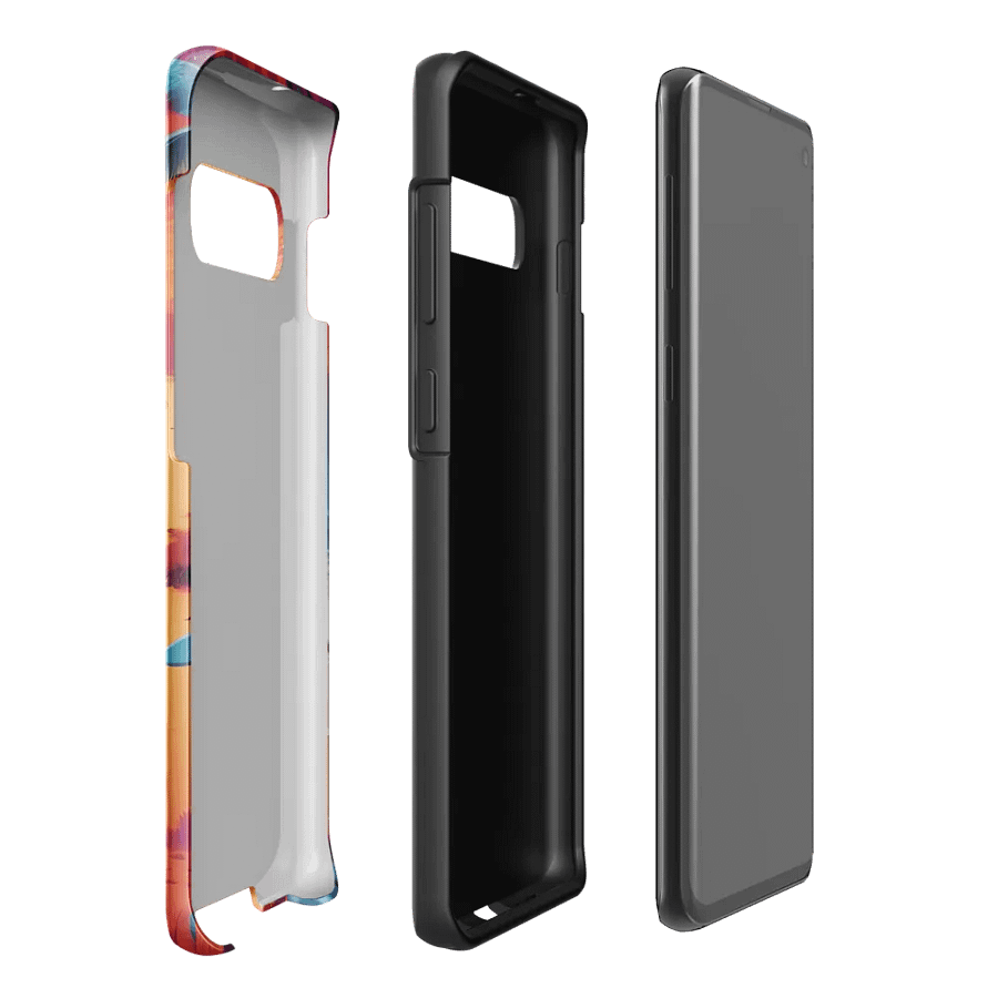 Sunrise Serenity: Psychedelic Beach Samsung Galaxy Case product image (48)