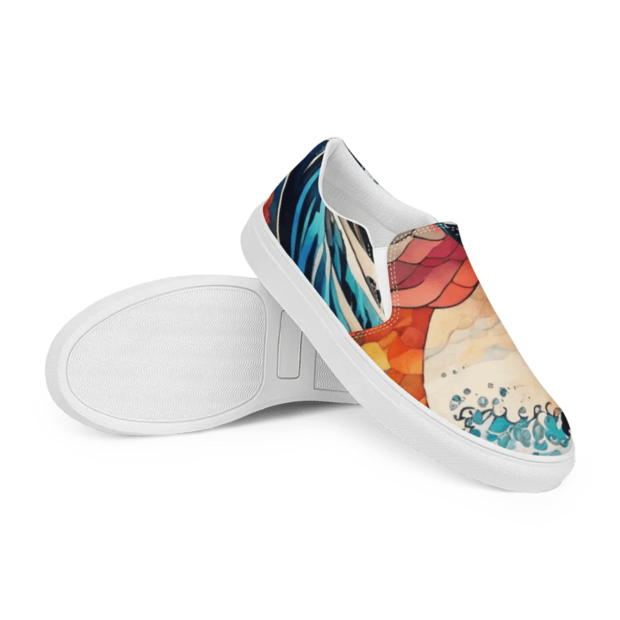 Japanese Serenity Waves Slip-Ons For Women product image (12)