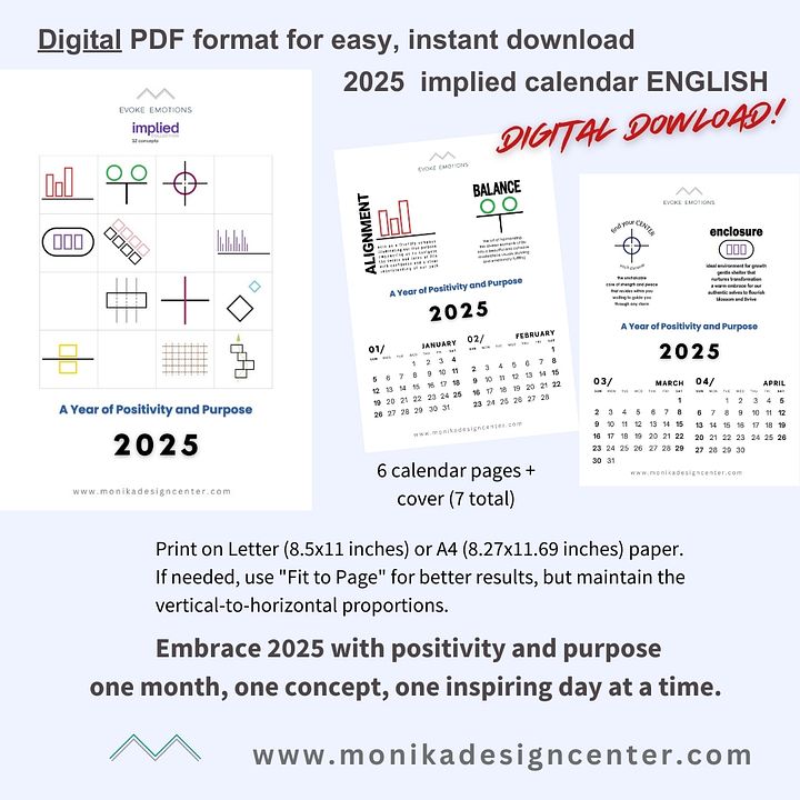 Digital Calendar 2025: A Year of Positivity and Purpose-Now $2.50 Use promo code DIGITALLOVE at checkout product image (1)