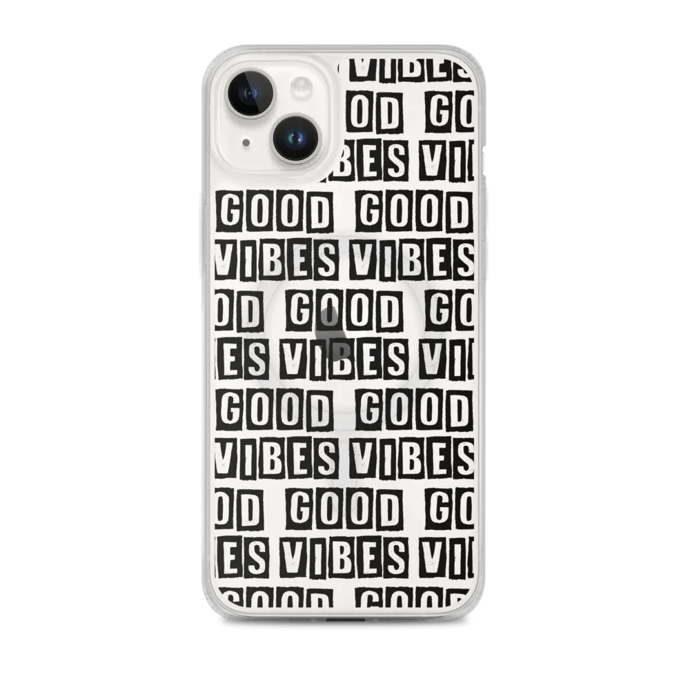 Clear MagSafe® iPhone® Case - Black Text product image (1)