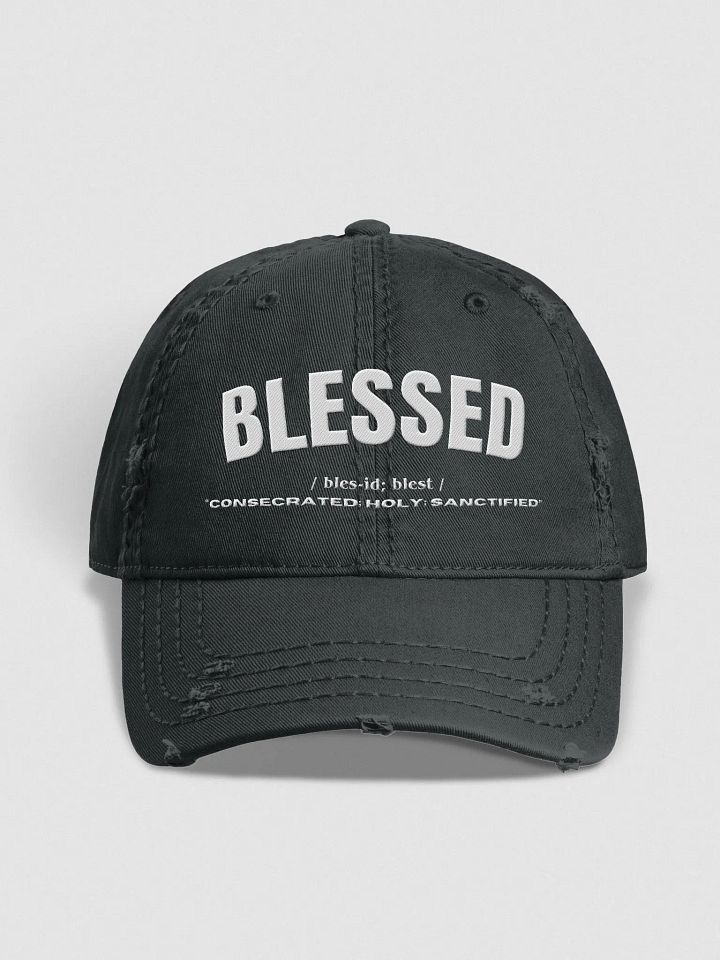 "BLESSED" Distressed Dad Hat product image (1)