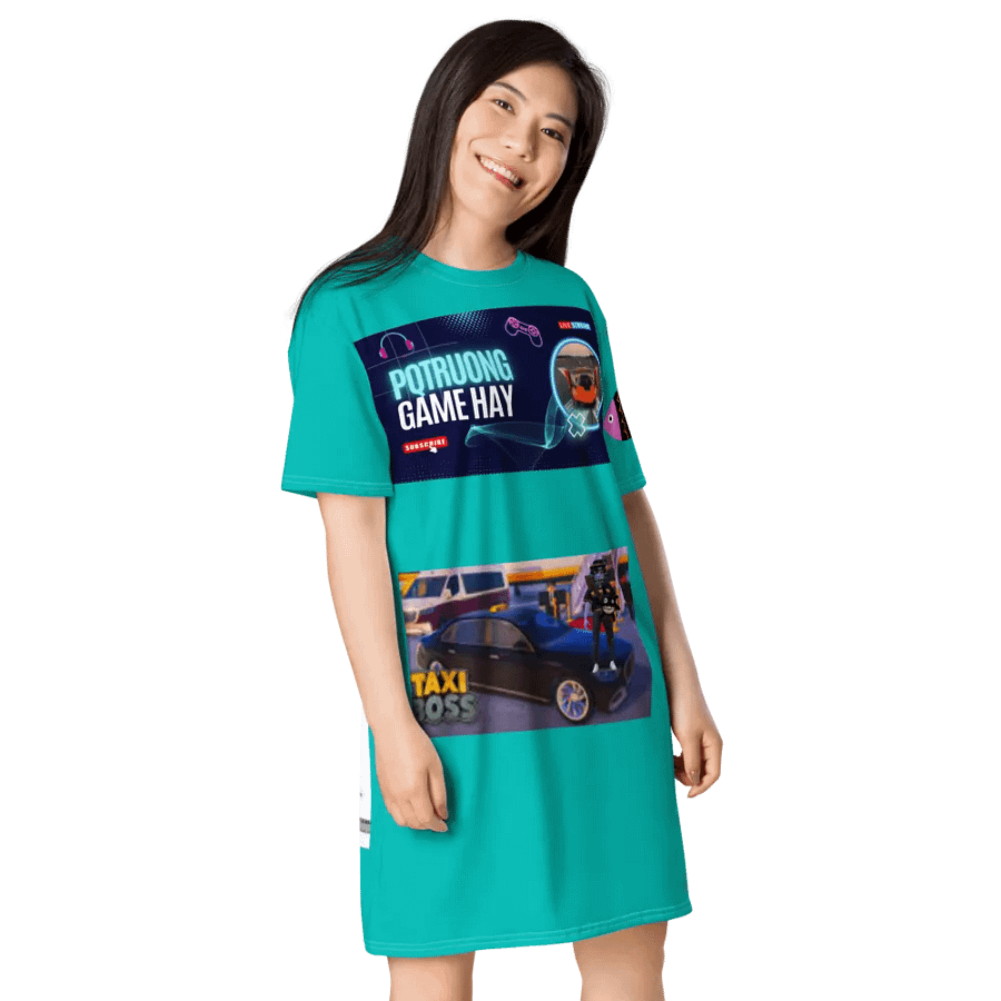 Váy thun in toàn thân/Full body printed T-shirt dress product image (5)