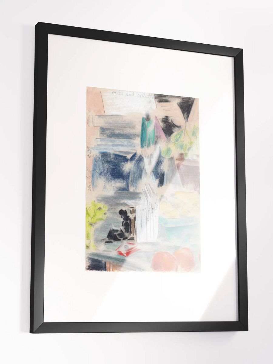 on the road reflecting 1985 print framed product image (2)