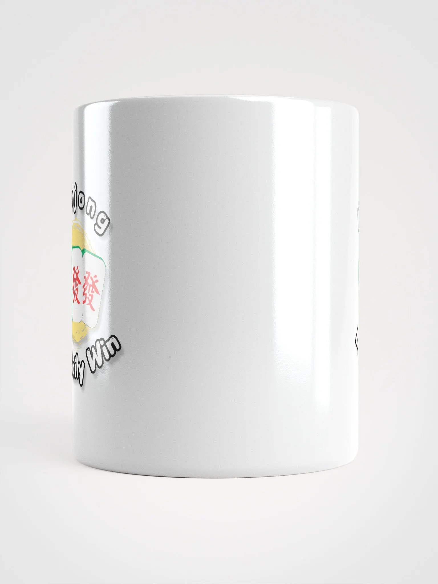 Mahjong my daily win white coffee mug product image (9)