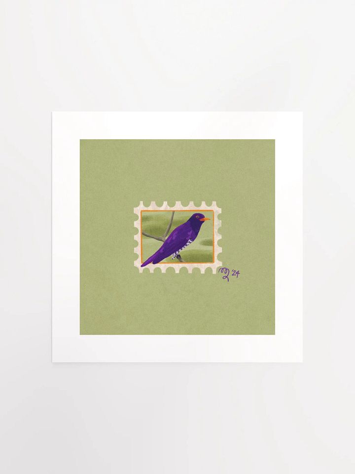 Violet Cuckoo Stamp Print – Birbfest 2024 product image (2)