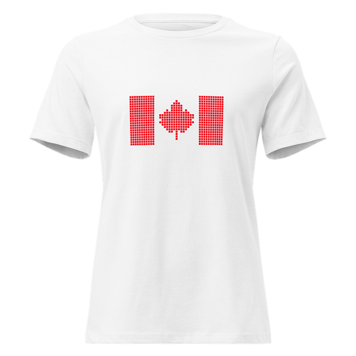 Pixelated Canadian Flag Women's Relaxed-fit Tee product image (41)