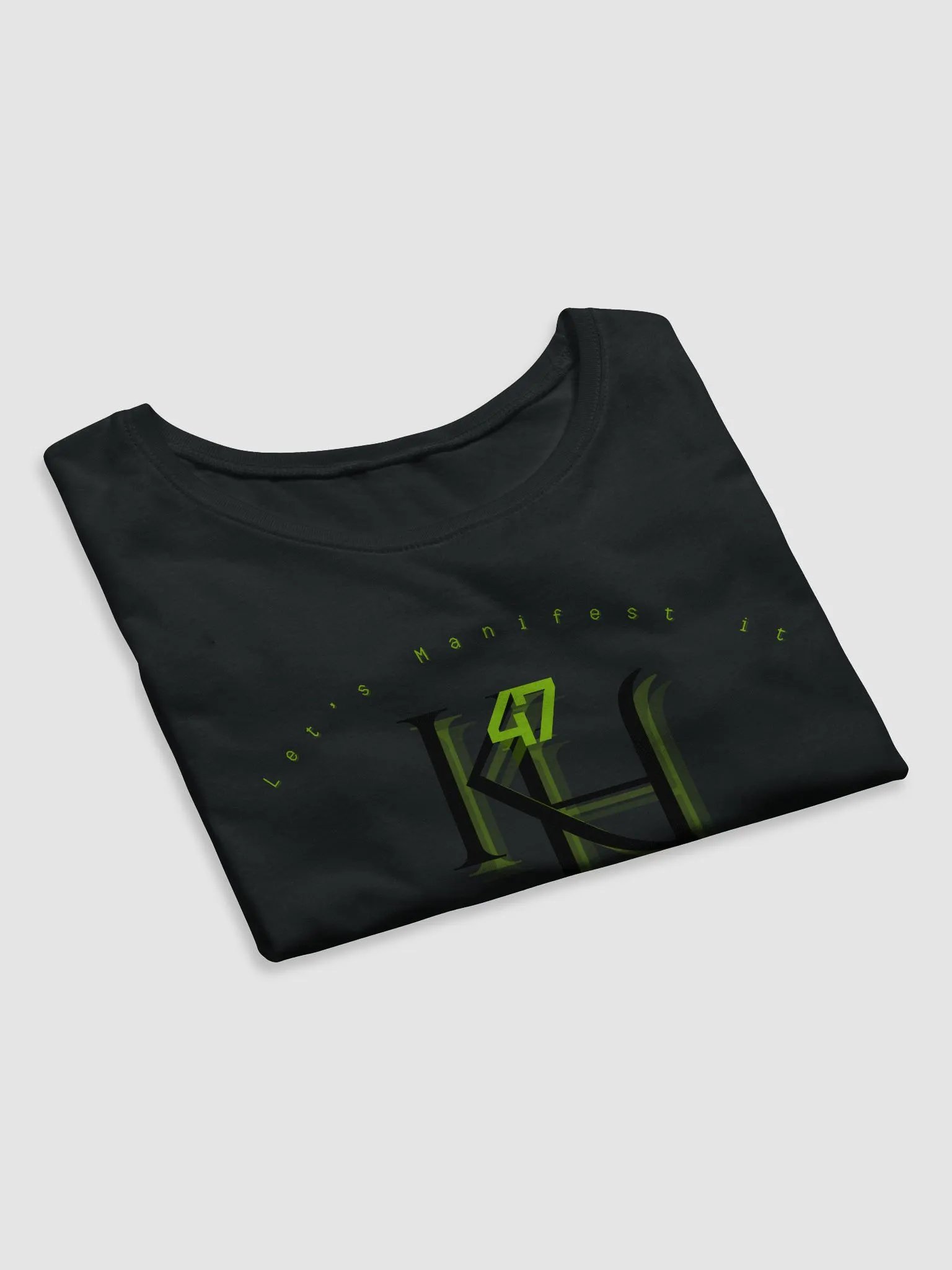 Glitchy Green K.H. Crop Tee product image (14)